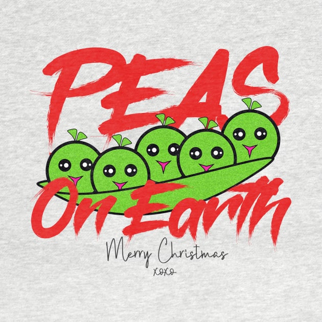 Christmas T - Shirt - Peas On Earth by FunnyBearCl